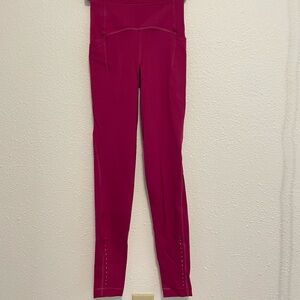 lululemon athletica Raspberry High-Rise Performance Leggings